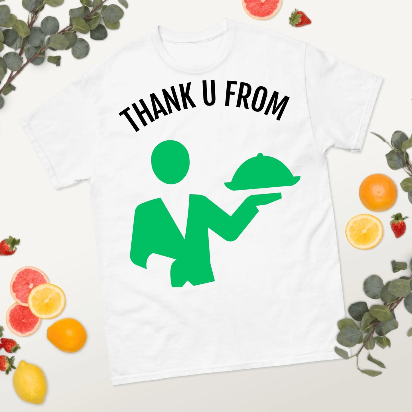 T SHIRT FOOD SERVER